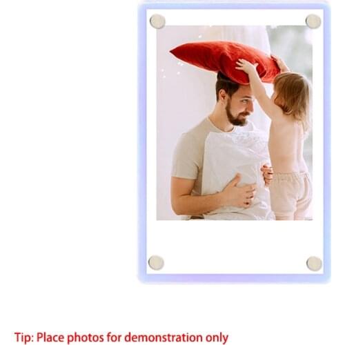 3 Inch Three-Dimensional Collection Photo Protection Holder Postcard Souvenir Pendulum Table Display Frame Transparent Acrylic