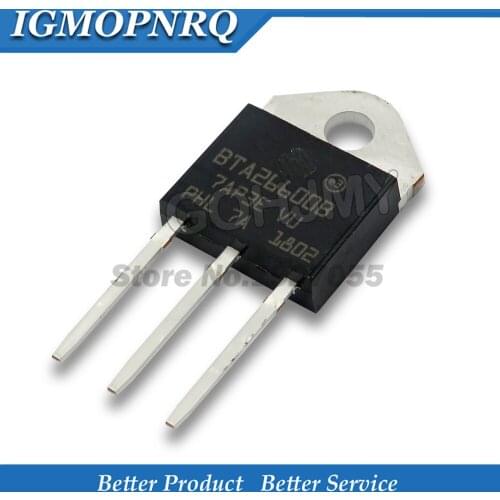 5pcs BTA26 BTA26-600B TO-218 BTA26-800BRG BTA26-600B 800V 25A bidirectional thyristor new and