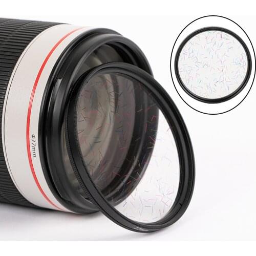 77mm Star Filter Flare Camera Lens Classic for DSLR Cameras Video Shooting