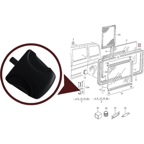 Free Shipping Auto Parts High Quality Sliding Door Window Glass Handle Grip Opener 7D0847733A For VW Transporter T4 1996-2004