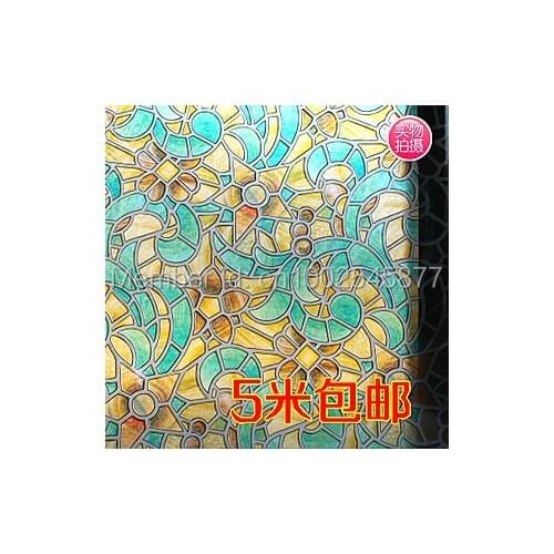 Free shipping selfadhesive decorative frosted privacy window film sticker for coffee shop bar household decoration 3d board wall