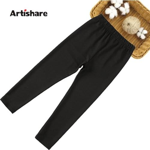 Girls Slim Pants Solid Color Girls Childrens Pants 2021 New Child Pants Spring Autumn Kid Clothes 6 8 10 12 14