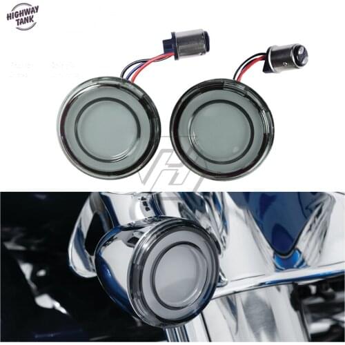 Motorcycle 1157 Bullet Style LED Rear Turn Signal Conversions Case for Harley Touring Sportster XL Softail 2018-2021