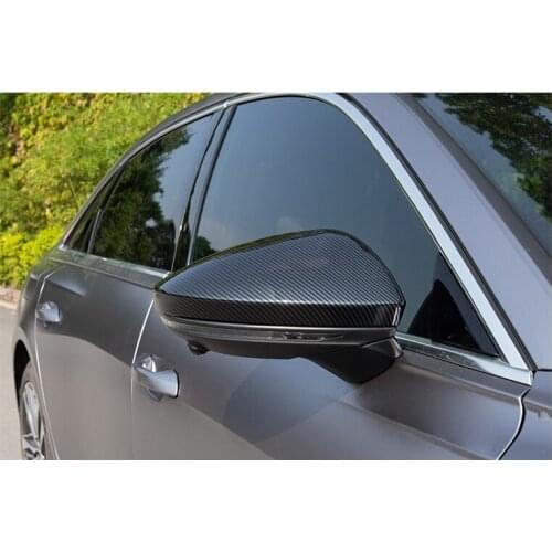 For Audi A6 C8 2019 Car Styling Side Rearview Mirror Cover Trim Frame Sticker Chrome Exterior Accessories