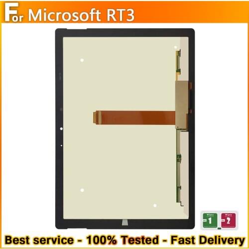 Original For Microsoft Surface 3 RT3 1645 RT 3 LCD Display Touch Screen Digitizer Assembly LCD RT3 Display Replacement