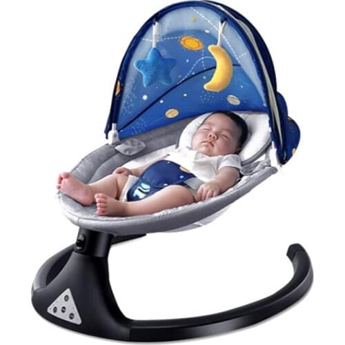 Electric Baby Rocking Chair 0-3 Baby Safety Cradle Rocking Chair Soothing Babys Artifact Sleeps Newborn Sleeping Free Shipping