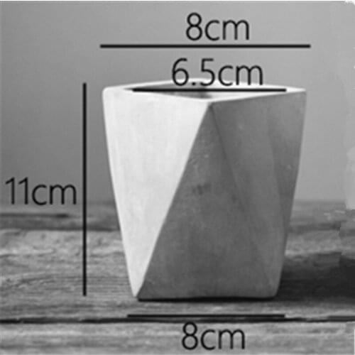 Concrete Vase Making Silicone Pot Molds Home Made flowerpot cement mould