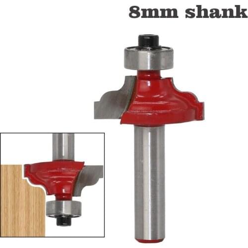 1PC 8mm Shank wood router bit Straight end mill trimmer cleaning flush trim corner round cove box bits tools Milling Cutter