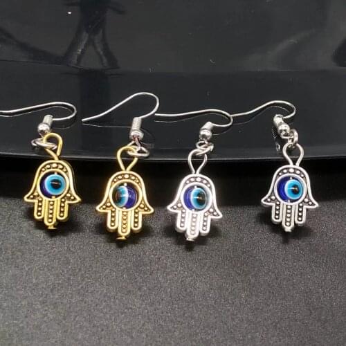 Hot New Design Fashion Metal Palm Earring Earrings Evil Eye Earrings Jewelry