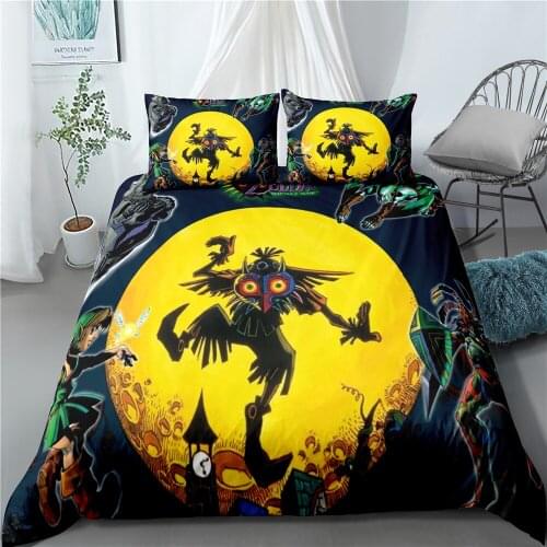 Riman Animation Character Series Bedding Set Printed Brushed Pillowcase Quilt Cover Adult Childrens Bedroom Decoration