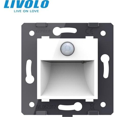 Livolo EU Standard PIR Footlight Switch,Intelligent Sensor,Recessed Corner Led Warm Stair Lamp,4m Boday 120 Sensor Range