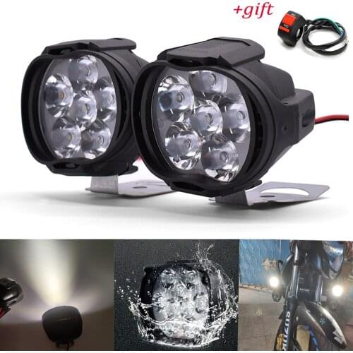 Motorcycle Headlight 1000LM Spotlight With Switch Auxiliary Lamp For Yamaha YZ80 YZ85 YZ125 yz 80 85 125 125f 450f YZ250F YZ450F