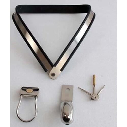 Manyjoy Stainless Steel Male Chastity Cages,Chastity Belt,Chastity Device,Penis Lock,Penis Ring,Adult Game,Sex Toys