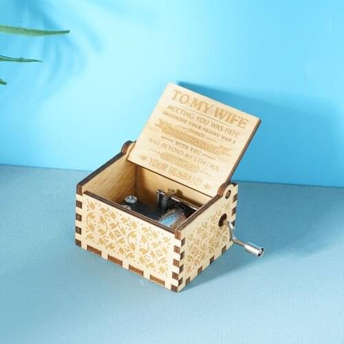Engraved Music Box - You are My Sunshine, Gift For Daughter to Music from Mom Wooden Daughter/Son/Wife Gift Box Engraved Z3Z0