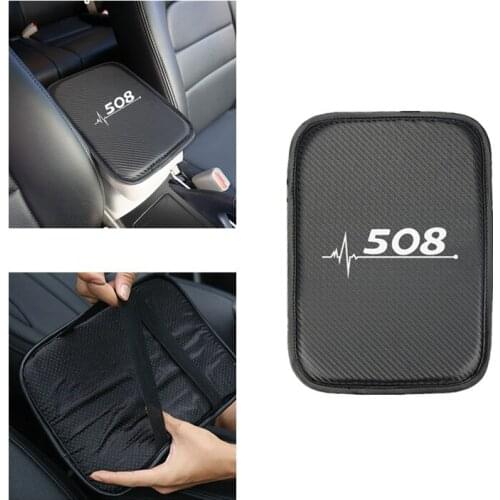 Car Armrest Pad Covers Storage Protection Cushion for Peugeot 508 accessories