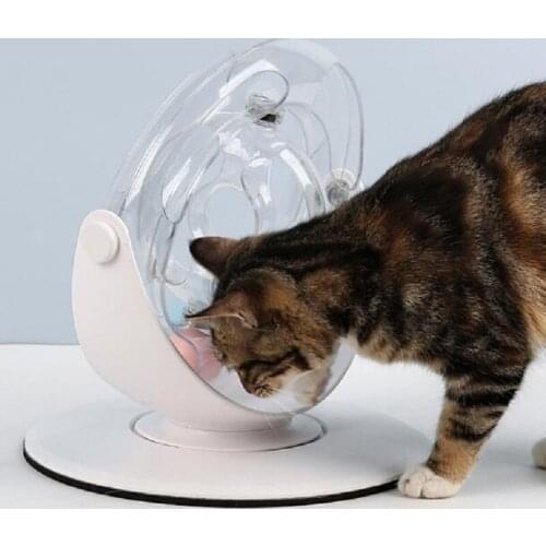 2019 Newest Cat toy space ring double ring rotating disk Puzzle cat toy