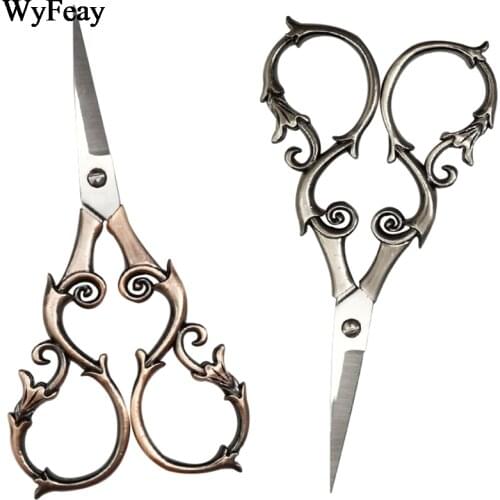 Retro Style Scissors Antique Cutting embroidery thread Cross Stitch Sewing Vintage Stainless Steel Shears Needlework Scissors