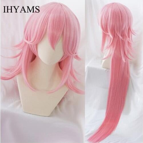 Honkai Impact 3 3rd Cosplay Wig Yae Sakura Pink 120cm Long Straight Synthetic Hair