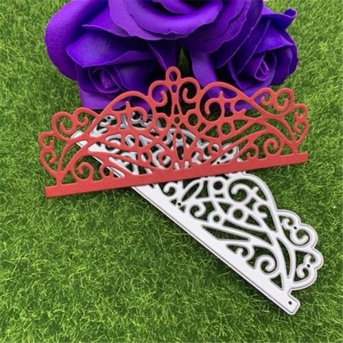 Hollow lace crown hand embossed DIY album scrapbook greeting card decoration metal cutting mold