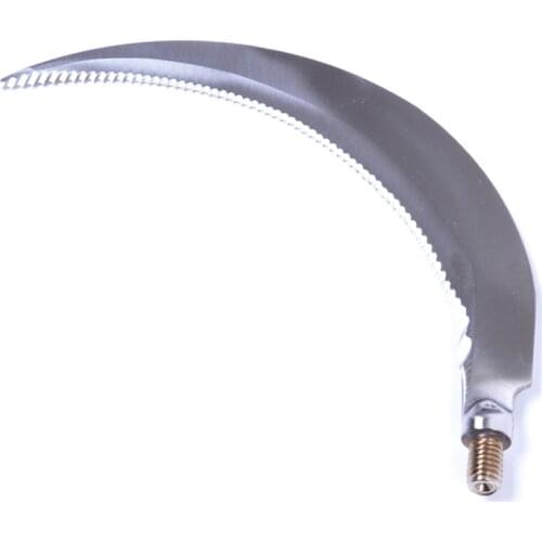 Stainless Steel Mowing Sickle with Teeth Remove Aquatic Plants Cutter Great Removing Water Plant Grass Cutting Tool Diameter 8mm