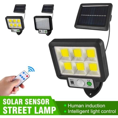56LED 72COB Solar LED Light Outdoor Split Type Solar Lamp With Motion Sensor Solar Powered Sunlight Spotlight For Garden Decor