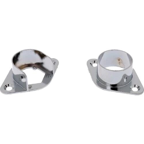 2 Pieces Rail Support Cabinet Wardrobe Clothes Hanging Flange Rail Rod, Wall