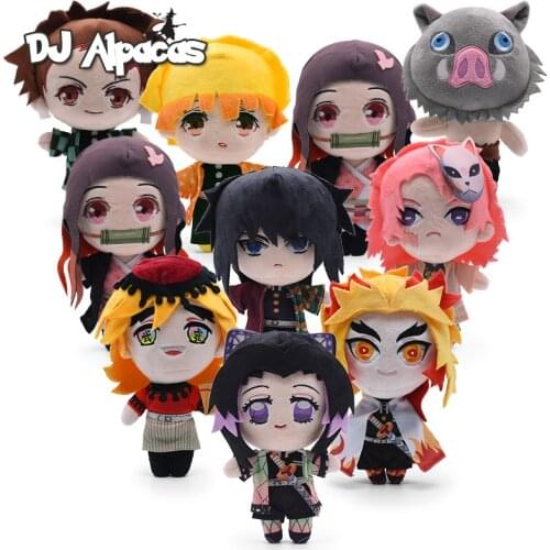 20cm Anime Demon Slayer Plush Toy Kimetsu No Yaiba Nezuko Tanjirou Zenitsu Hashibira Cute Cosplay Stuffed Plush Toys Xmas Gifts