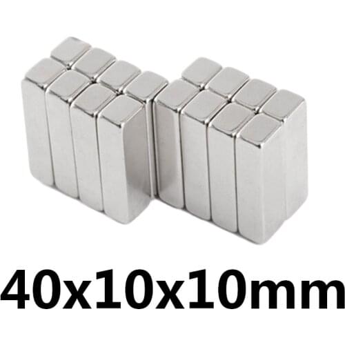 5/10/20/30/50pcs 40x10x10mm Block Super Strong Magnetic Magnets Permanent Neodymium Magnet 40x10x10mm Quadrate Big 40*10*10 mm