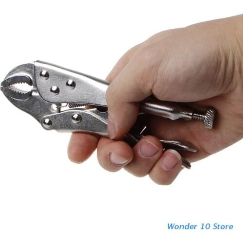97BB 5 Inch Locking Pliers Ground Mouth Straight Jaw Lock Vise Grip Clamp Hand Tools