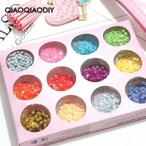 Multip Color Style PVC Laser Star Shape Sequins for UV Resin Handicraft Filling/Nail Art Manicure/Wedding Decoration Accessories