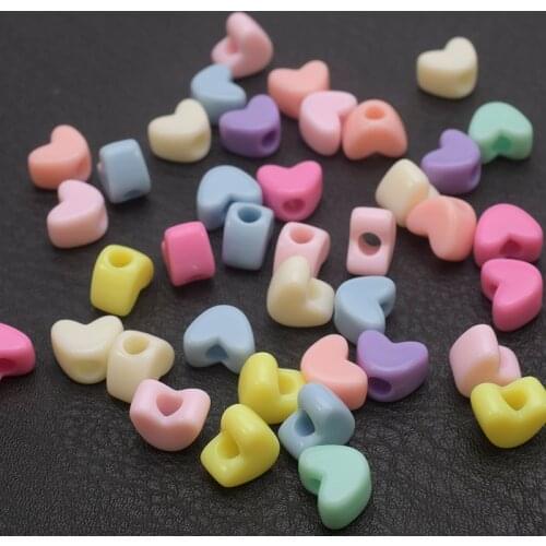 50Pcs 2.5 4mm Star Butterfly Heart Big Hole Seed Beads DIY Bracelet Necklace Loose Spacer Beads for Jewelry Making Accessories