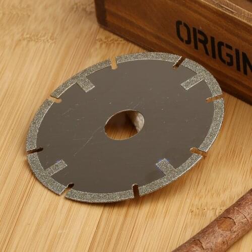 1Pc 100mm 4" Diamond Coated 8 Segment Cut-Off Cutting Disc Circular Saw Blade Grinding Wheel Grit 60 for Jewelry Making Ceramics