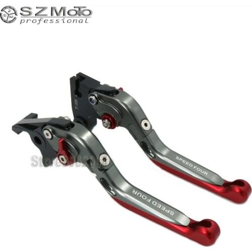 For TRIUMPH SPEED FOUR SPEEDFOUR 2005-2006 Motorcycle Accessories Folding Extendable Adjustable Brakes Clutch Levers CNC