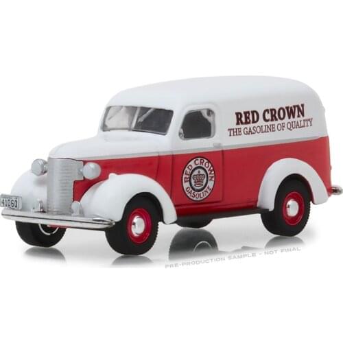 GreenLight 1:64 1939 Chevrolet Panel Truck - Red Alloy model car Metal toys for childen kids diecast gift