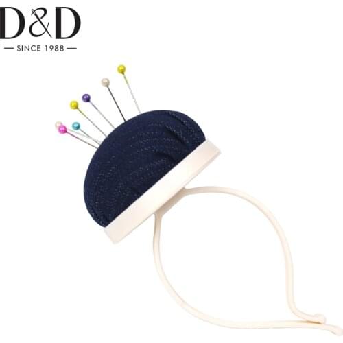 D&D Cross Stitch Needle Pincushion Sewing Pin Cushion Button Wrist Strap Holder DIY Home Tailor Craft Sewing Accessories
