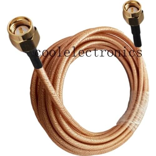 SMA Male to SMA Plug Male Connector RG400 Double Shielded Copper Braid RF Coaxial cable 50ohm 10/15/20/30/50CM 1/2/3/5/10M