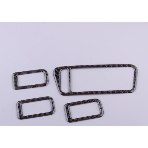 4Pcs Carbon Fiber Door Window Lift Switch Cover fit for VW Golf MK7 VII 2013 2014 2015 2016 2017 left hand Drive