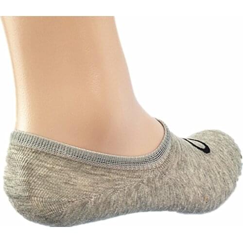 Summer Explosion of Cotton Comfortable Fashion Non-slip breathable Ankle Black White Gray Men and Women Socks