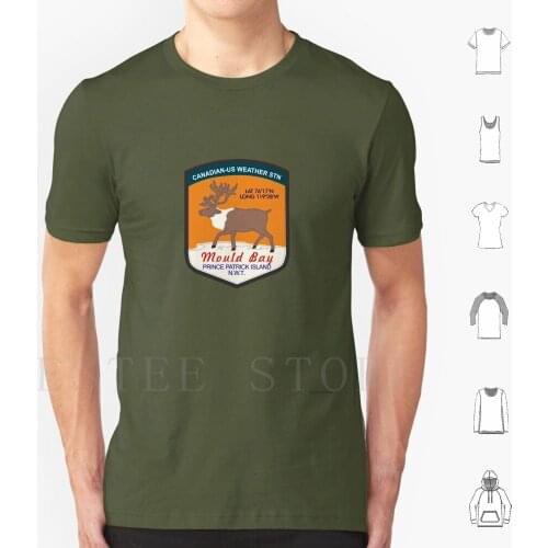 Mould Bay Weather Station T Shirt Cotton Men DIY Print Mould Bay Prince Island Northwest Territories Arctic High Arctic Weather