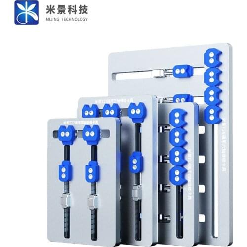 Mijing T22/T23/T24/T26 Aluminum Alloy Motherboard Repair Fixture For Mobile Phone/Pad PC CPU Chip PCB Soldering Repair