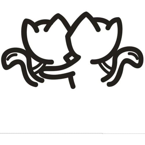 Cartoon Car Stickers Scratches Body Stickers Glue Sticker Oem 10 Window PVC Affixed to The Door Cn(origin) Not Packaged Changsen