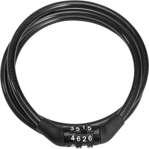 Multi-functional Code Anti-Theft Security Cable Lock Cycling 4-Digital Easy to Use Bicycle Combination Bike Chian Password Lock