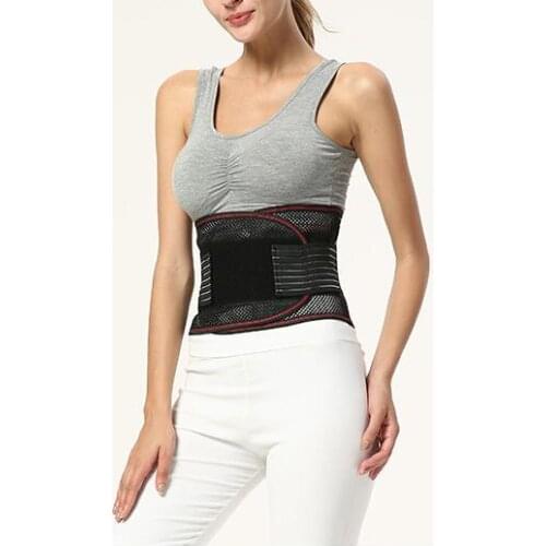 Back Support Brace Neoprene Support Lumbar Lower Brace Waist Belt for Back Slipped Disc Pain Relief Plus Size