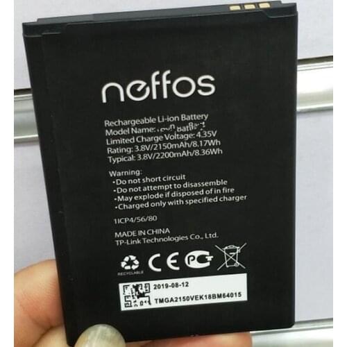 New 2200mAh Replacement Battery for TP-LINK NEFFOS C5 PLUS TP7031A TP7031C Rechargeable Li-polymer Bateries Bateria