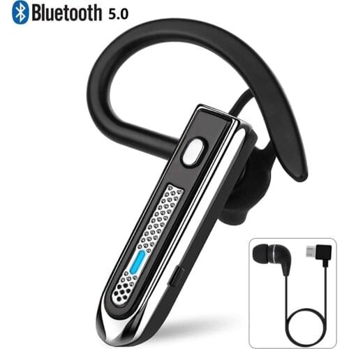 Newest B4 Wireless Earphones Bluetooth 5.0 Mini Headphones Adjustable Ear-hook Handsfree Headset with mic for iPhone Android IOS