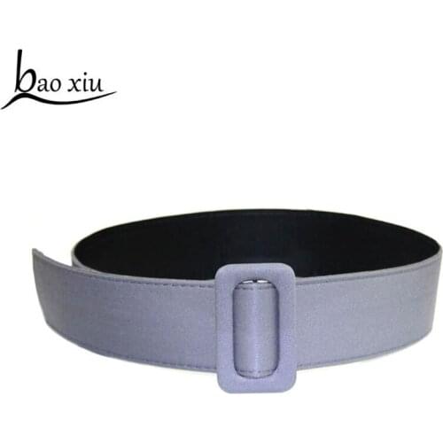 New fashion ladies wide belts black red green blue-gray cloth coat for girl popular vintage best dress fabric womens waist belt