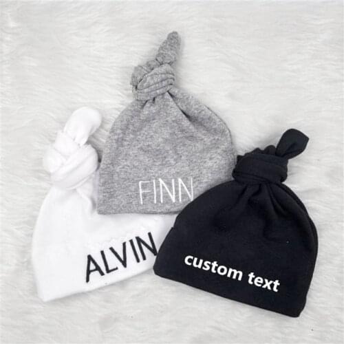 Custom Baby Birthday Hat, Personalized Baby Name Cute Baby Boy Girl Hat, New Baby Photo Props Baby Shower Baptism Supplies