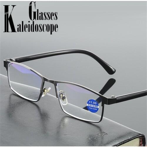 Men Anti Blue Light Reading Glasses Women Antifatigue Presbyopia Eyeglasse Reader Computer Eyewear Diopter +1.0 2.0 2.5 3.0 3.5