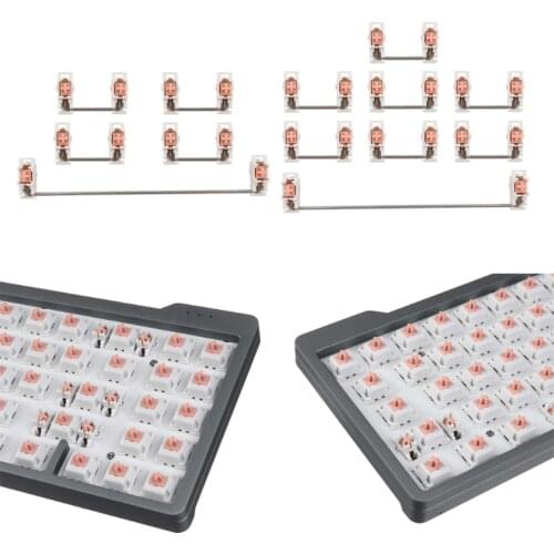 Cherry Original and OEM Plate-Mounted Plate Stabilizers Satellite Axis 6.25u 2u for 61/87/104/108 Mechanical Keyboard AXFY