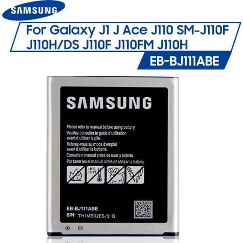 Original Samsung Battery EB-BJ111ABE For Samsung Galaxy J1 J Ace 4G version J110 SM-J110F J110H J110F J110FM 1800mAh